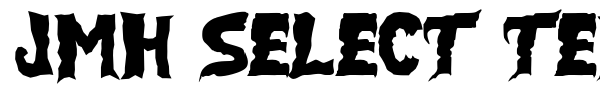 JMH Select Terror font preview